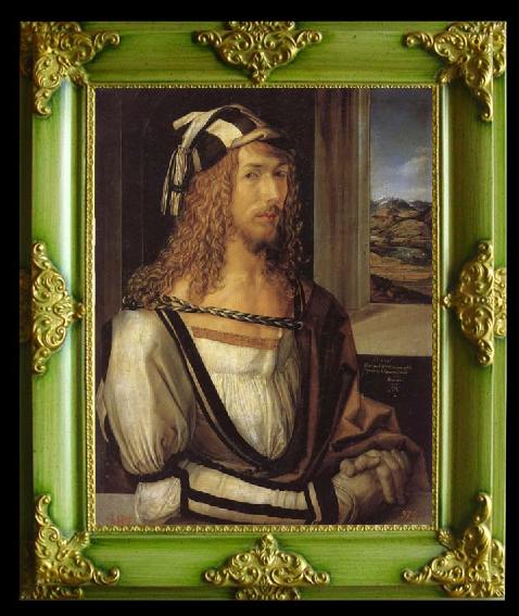 framed  Albrecht Durer Self-Portrait, Ta119-2
